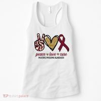 Peace Love Cure Multiple Myeloma Awareness Women's Tank Top thumb 0