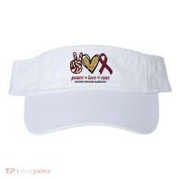 Peace Love Cure Multiple Myeloma Awareness Visor thumb 0