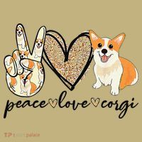 Peace Love Corgi Cute Dog Mom MotherS Day Gift Corgi Lover Hoodie thumb 2