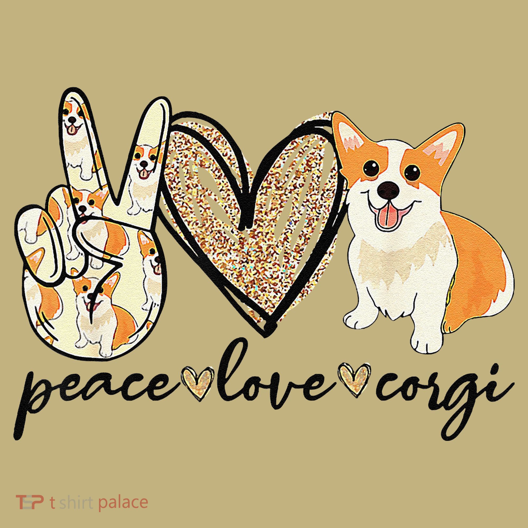 Peace Love Corgi Cute Dog Mom MotherS Day Gift Corgi Lover Mousepad