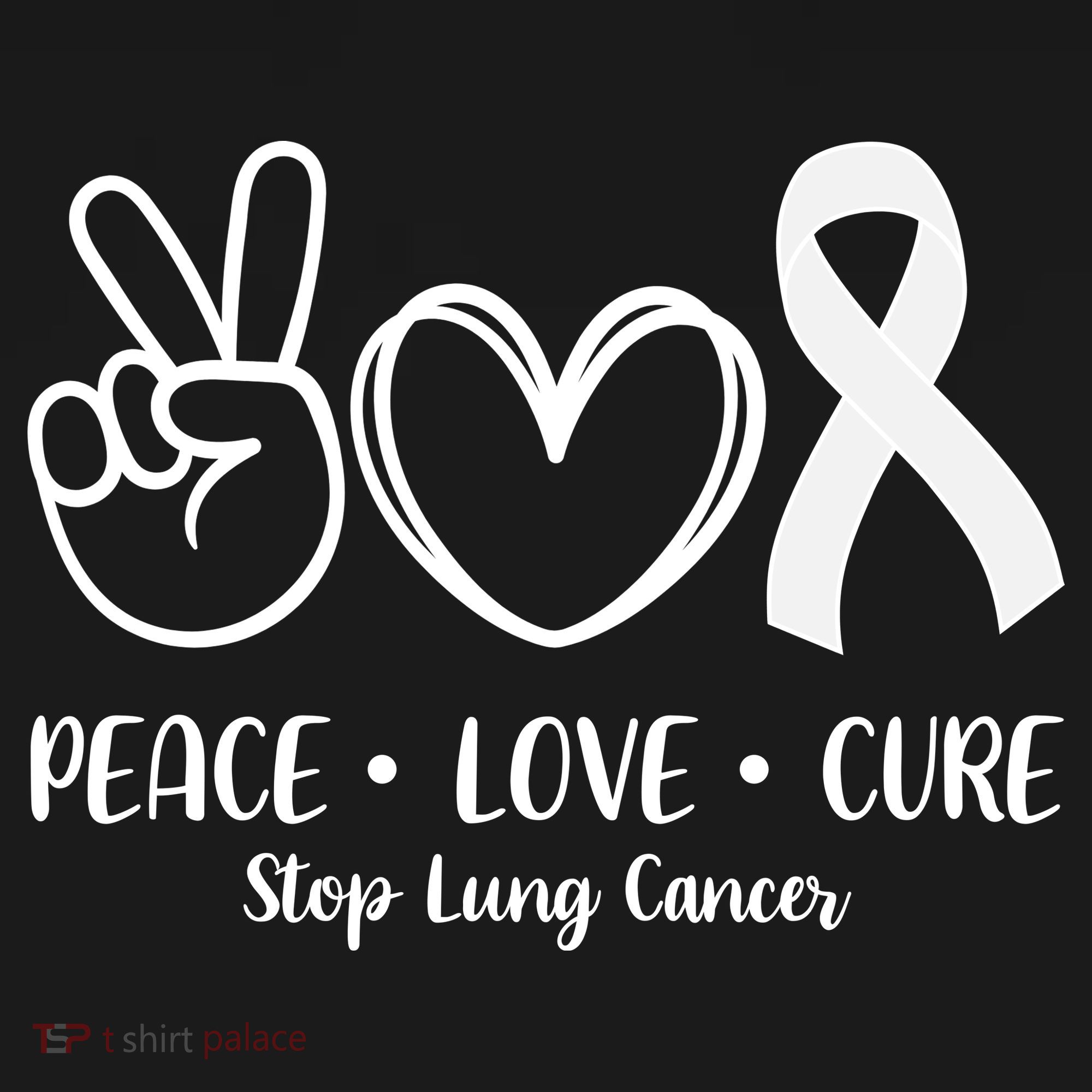 Peace Love Cure Long Cancer Awareness Ornament