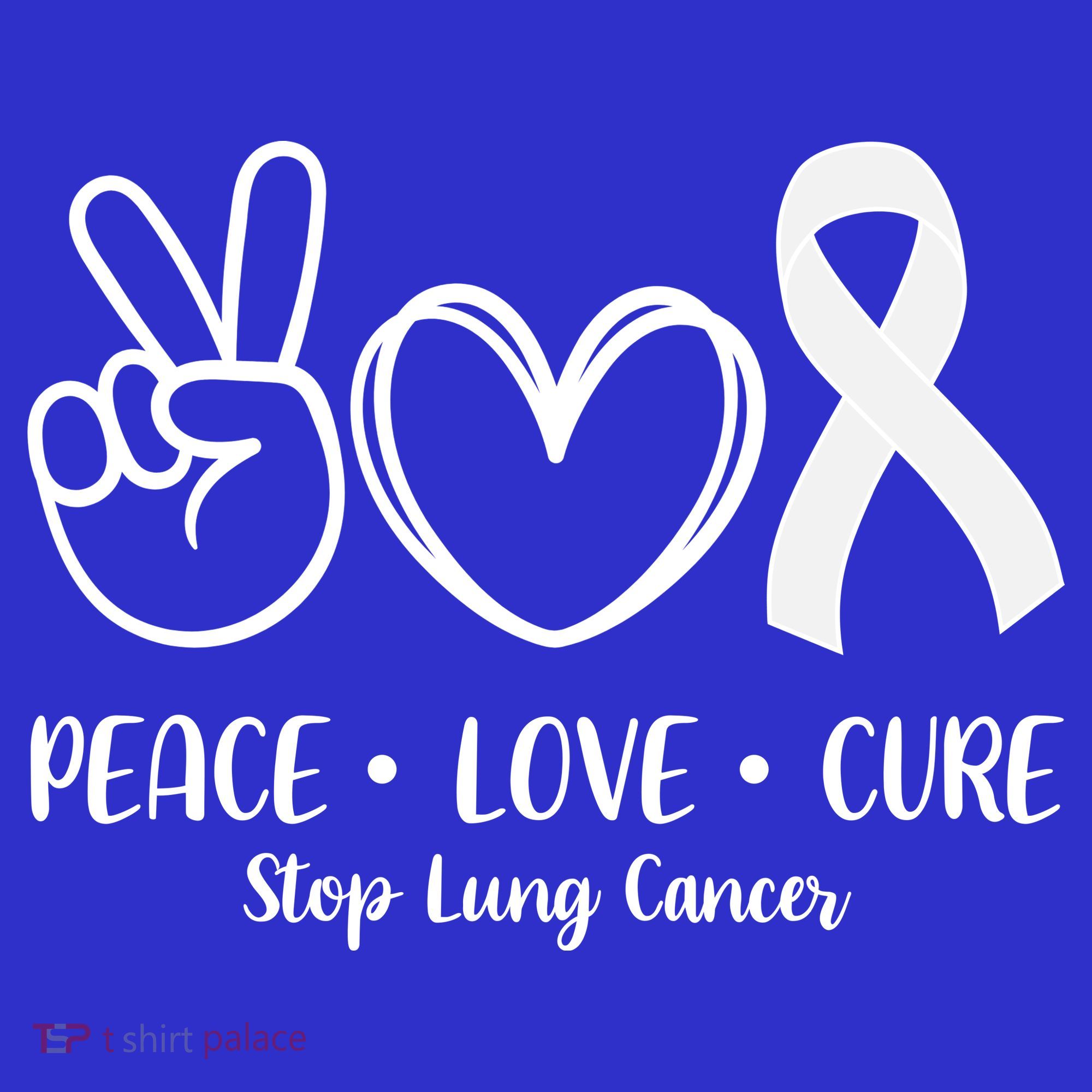 Peace Love Cure Long Cancer Awareness Tank Top