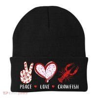 Peace Love Crawfish Boil Gift Beanie thumb 0