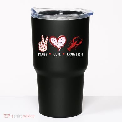 Peace Love Crawfish Boil Gift Tumbler