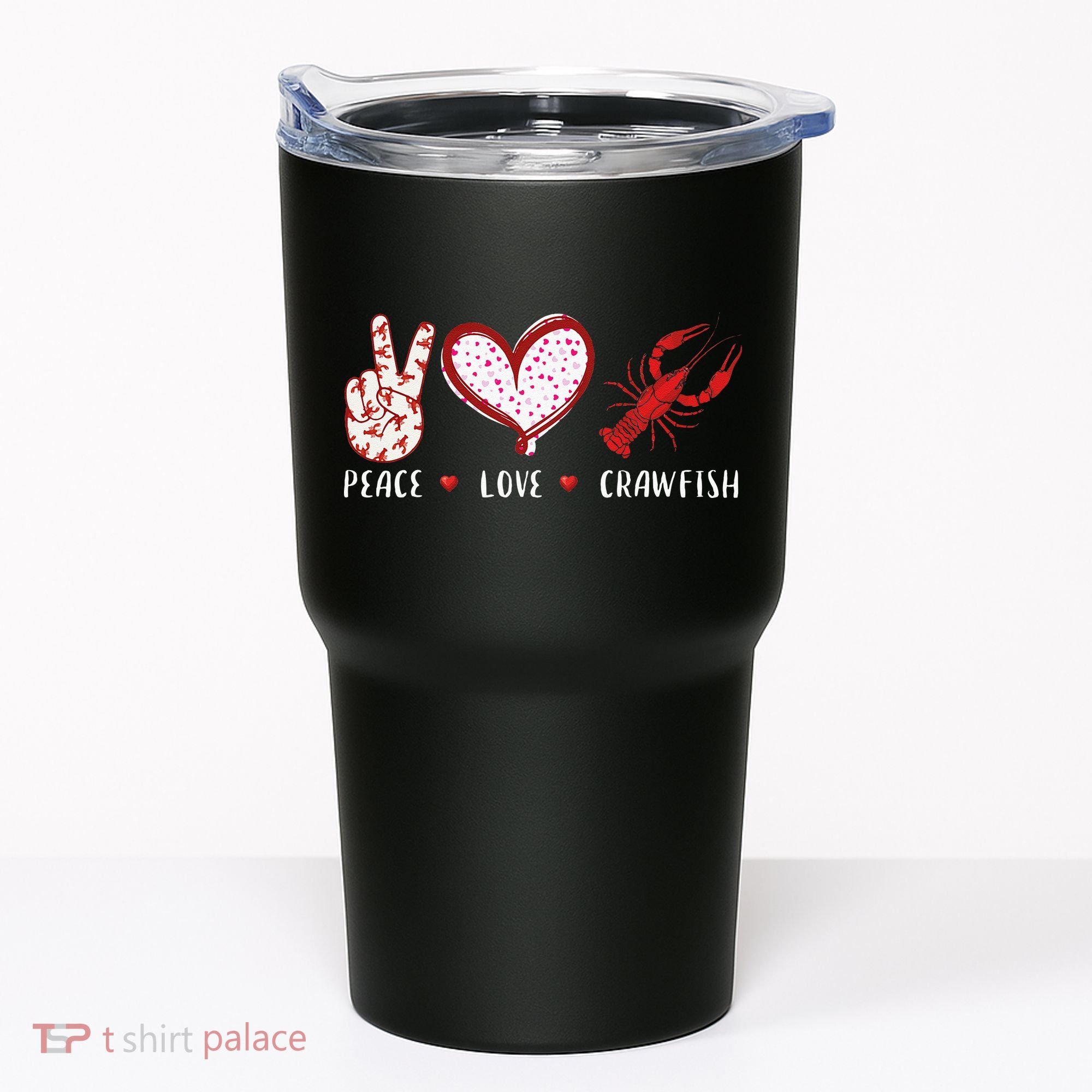 Peace Love Crawfish Boil Gift Tumbler
