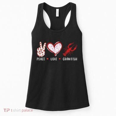 Peace Love Crawfish Boil Gift Women's Tank Top