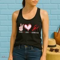 Peace Love Crawfish Boil Gift Women's Tank Top thumb 2