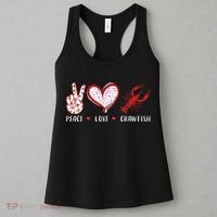Peace Love Crawfish Boil Gift Women's Tank Top thumb 3