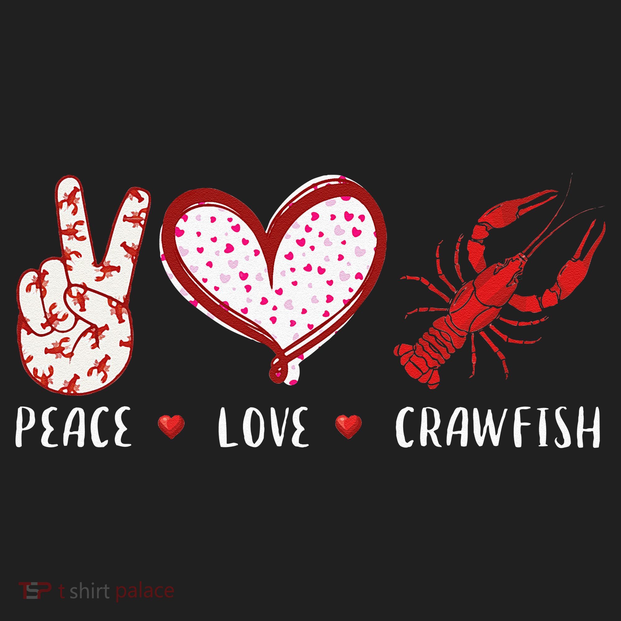 Peace Love Crawfish Boil Gift Hat