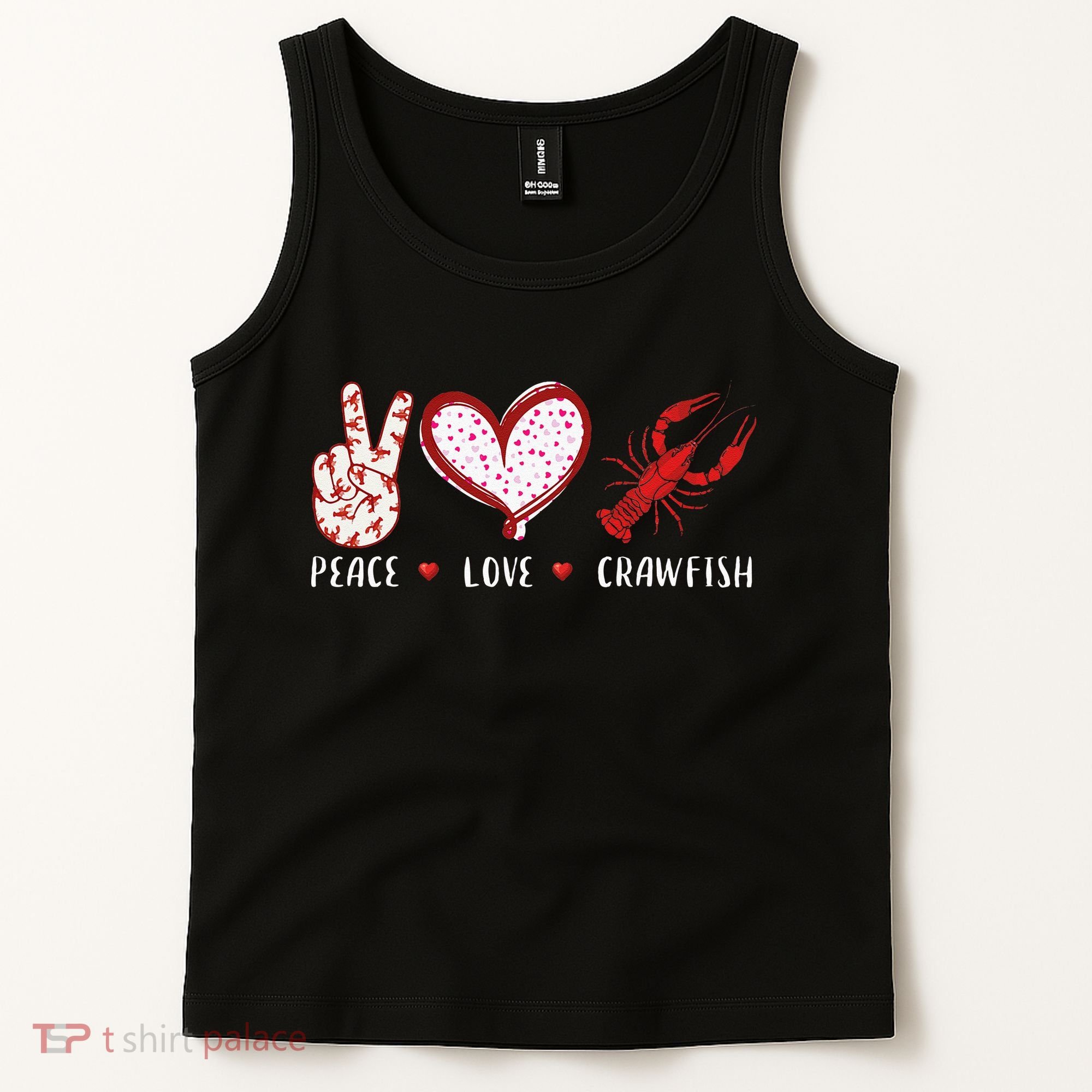 Peace Love Crawfish Boil Gift Tank Top