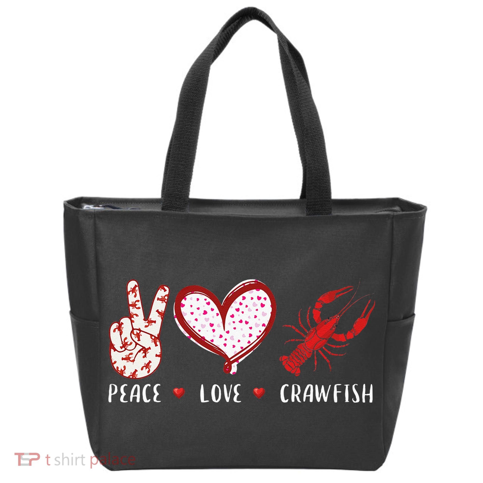 Peace Love Crawfish Boil Gift Tote Bag