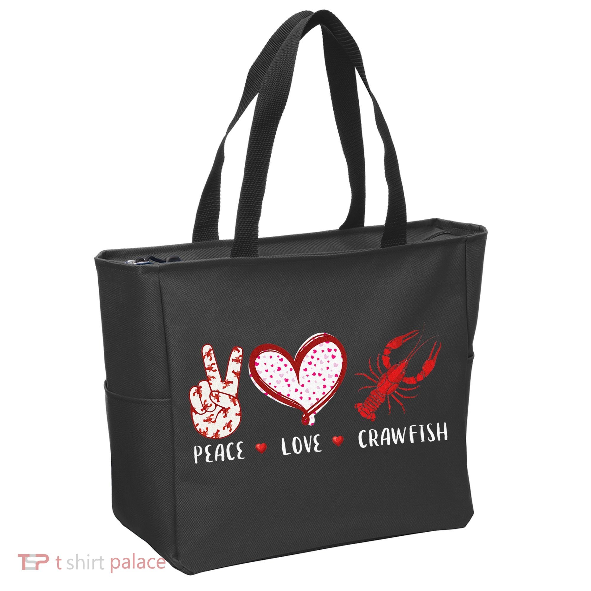 Peace Love Crawfish Boil Gift Tote Bag