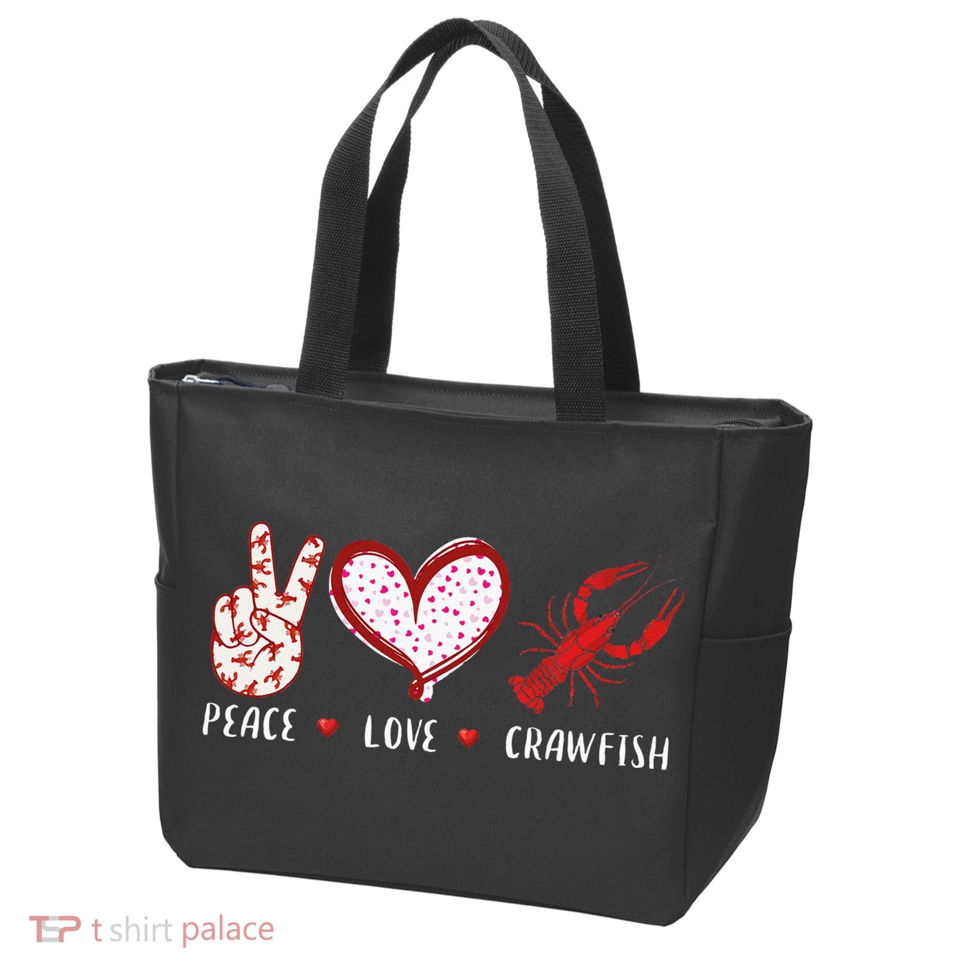 Peace Love Crawfish Boil Gift Tote Bag