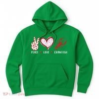 Peace Love Crawfish Boil Gift Hoodie thumb 0