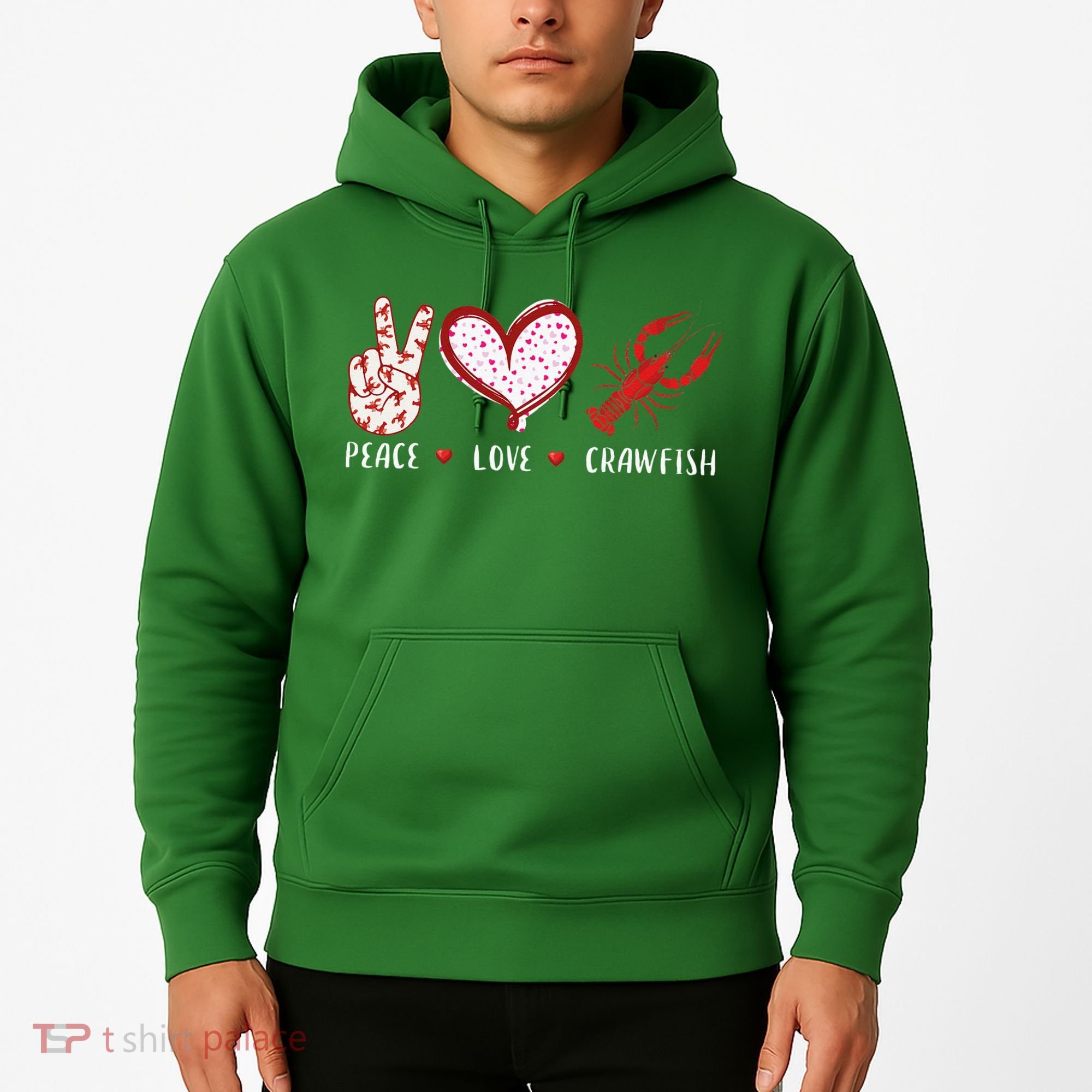 Peace Love Crawfish Boil Gift Hoodie