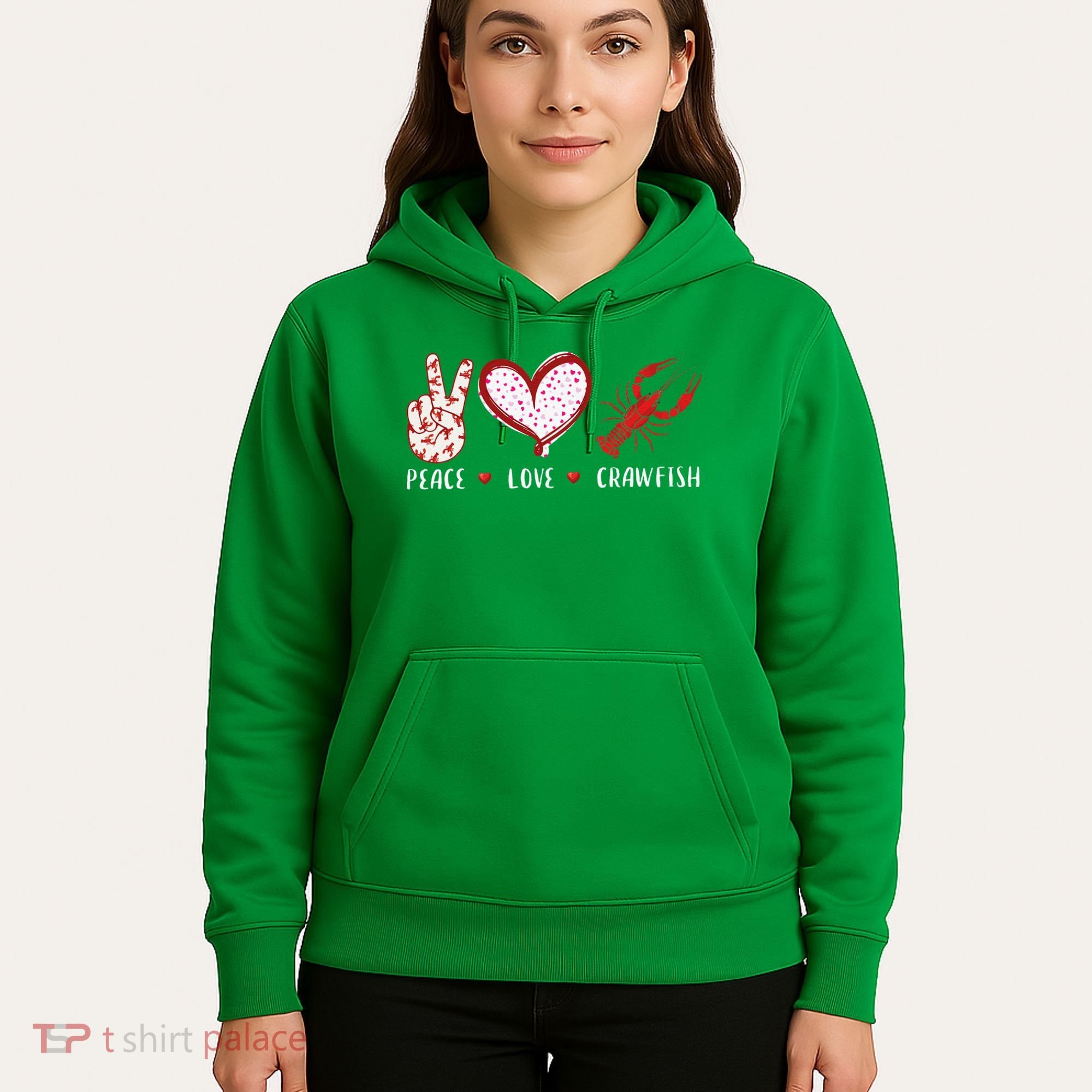 Peace Love Crawfish Boil Gift Hoodie