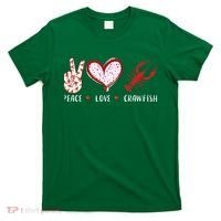 Peace Love Crawfish Boil Gift T-Shirt thumb 0