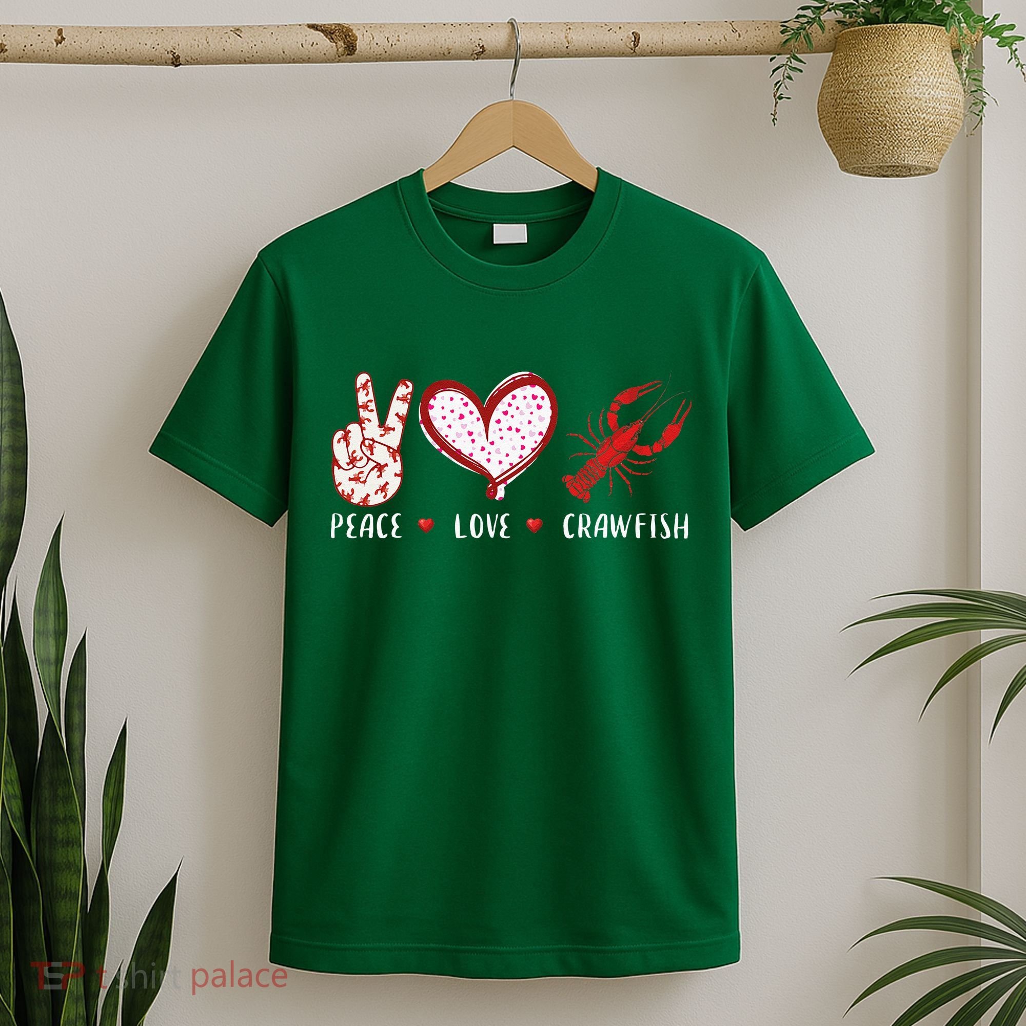 Peace Love Crawfish Boil Gift T-Shirt