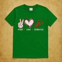 Peace Love Crawfish Boil Gift T-Shirt thumb 5