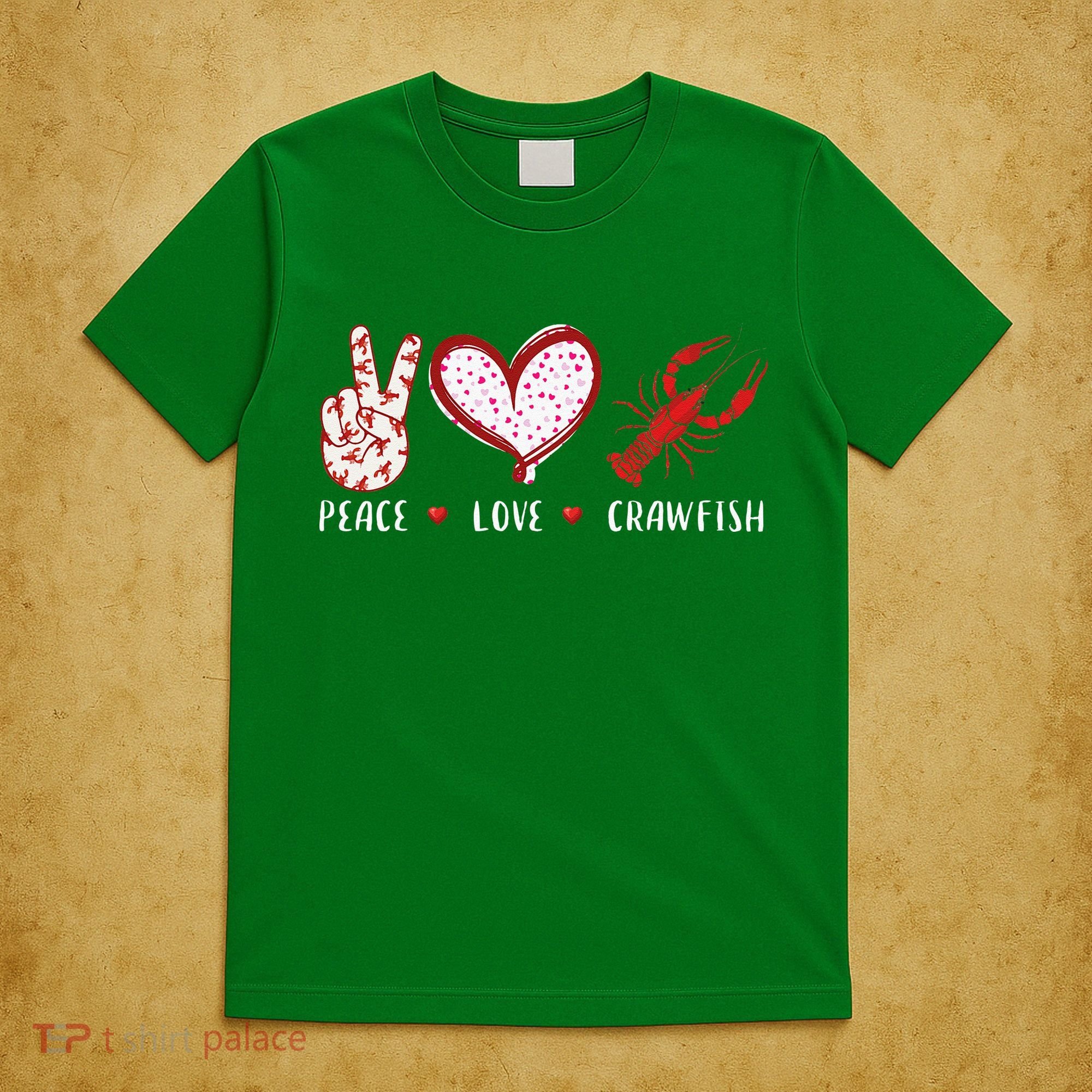 Peace Love Crawfish Boil Gift T-Shirt