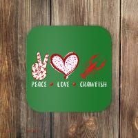 Peace Love Crawfish Boil Gift Coaster thumb 0