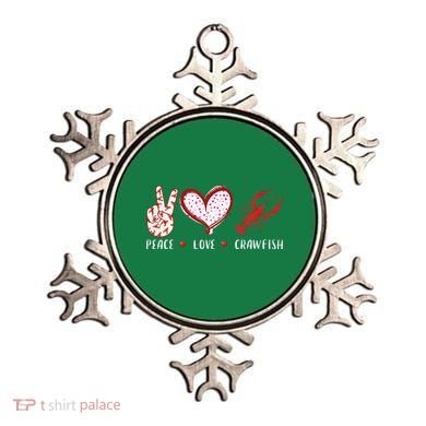 Peace Love Crawfish Boil Gift Ornament