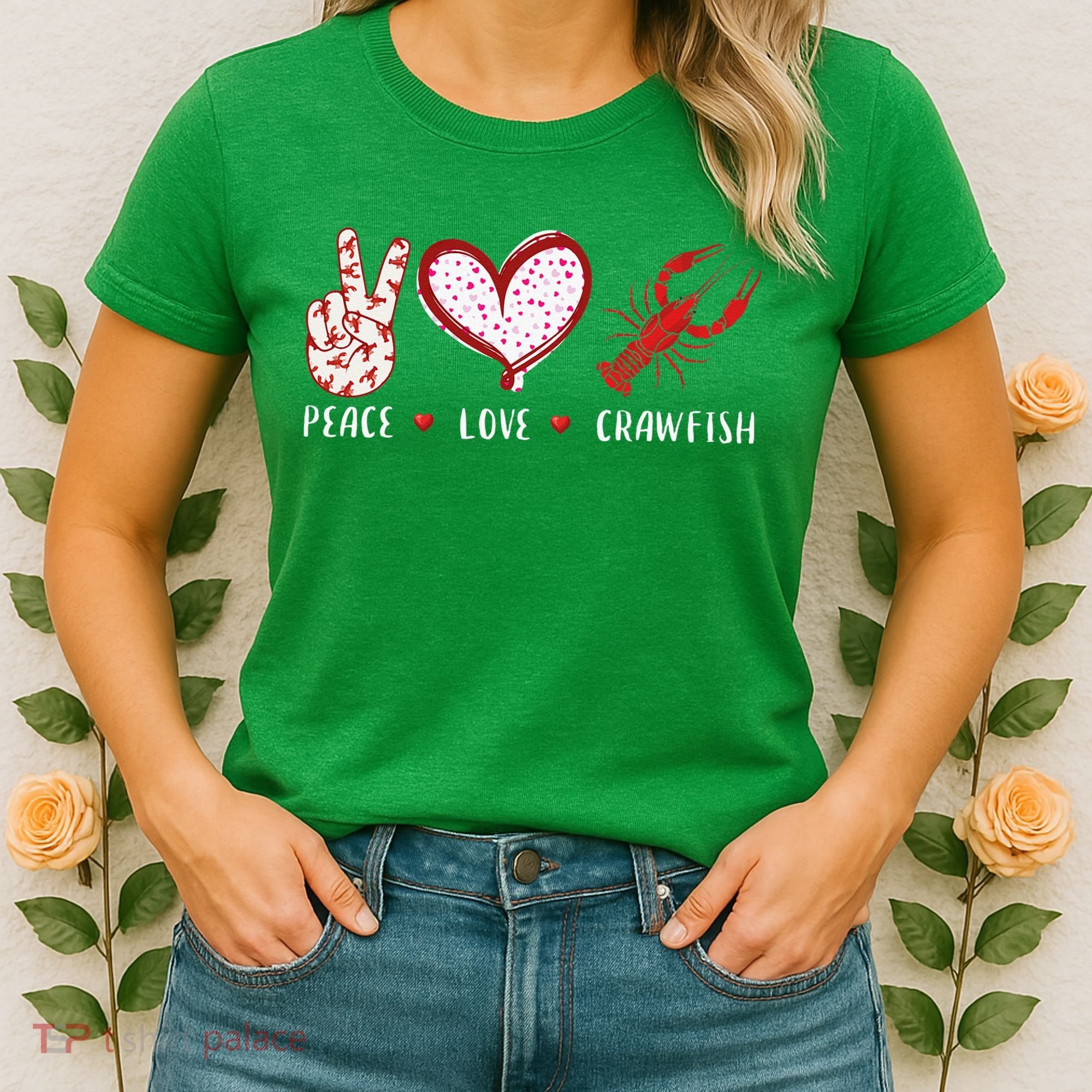 Peace Love Crawfish Boil Gift Women's T-Shirt