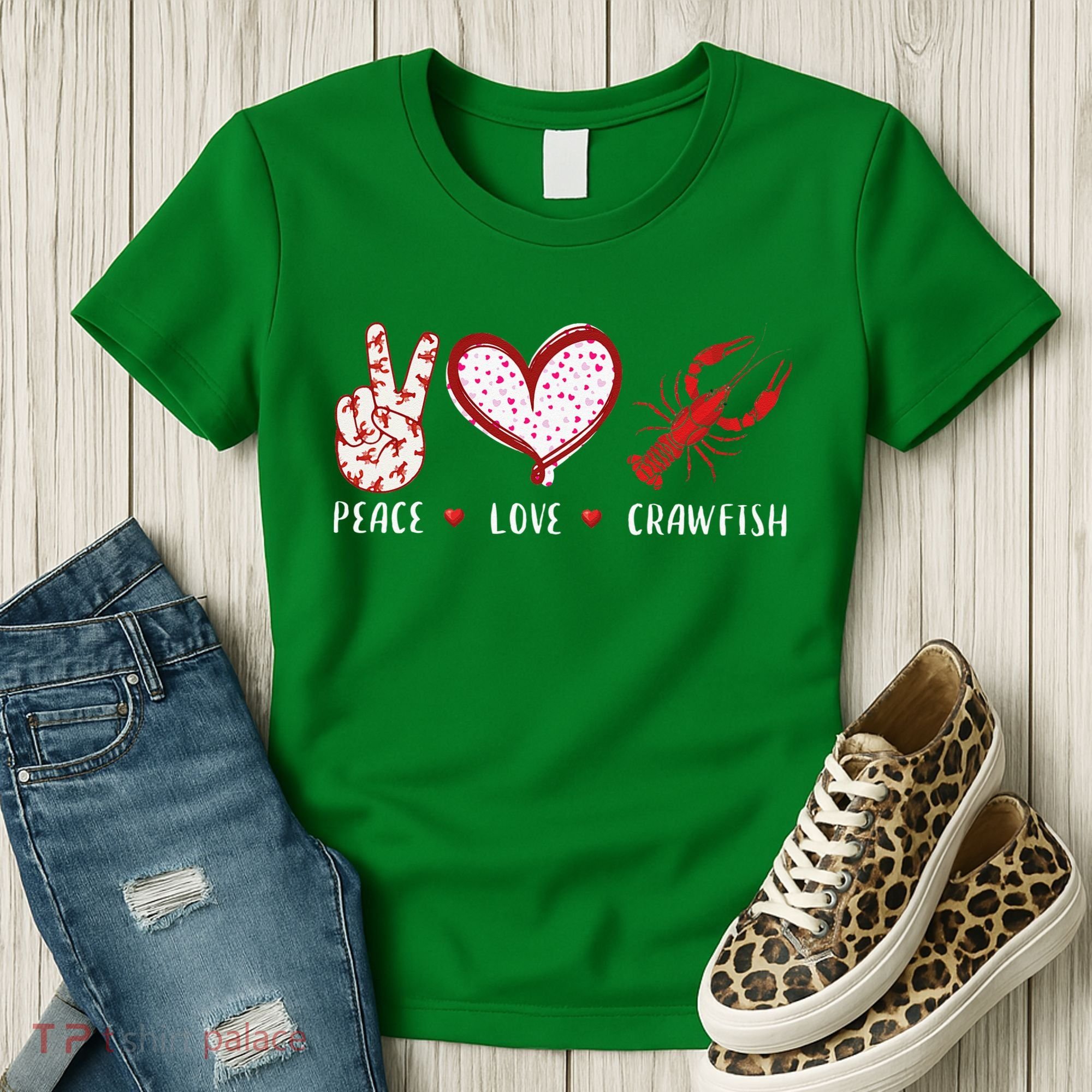 Peace Love Crawfish Boil Gift Women's T-Shirt