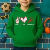 Peace Love Crawfish Boil Gift Kids Hoodie thumb 2