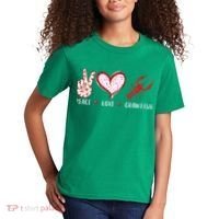 Peace Love Crawfish Boil Gift Kids T-Shirt thumb 2
