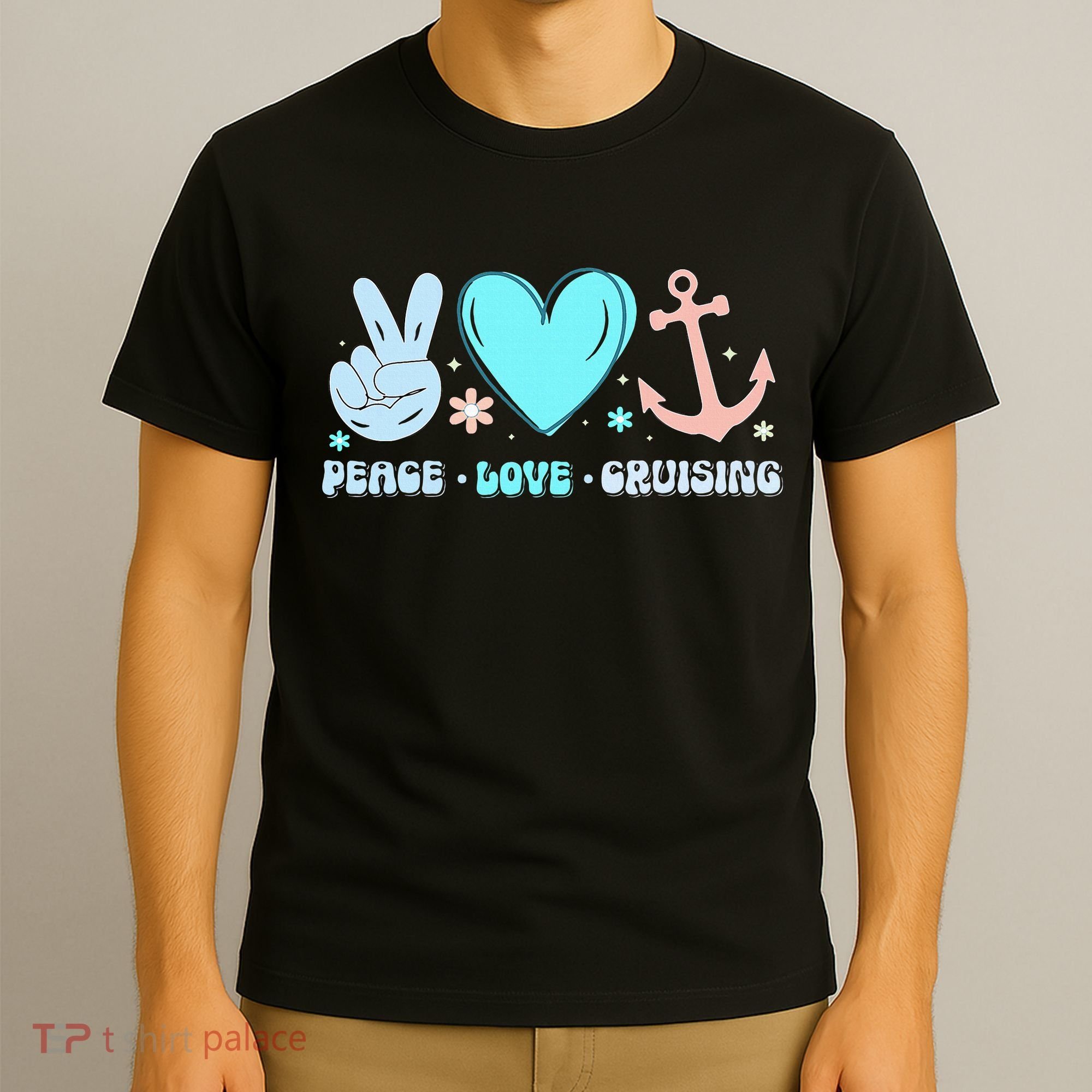 Peace Love Cruising Ocean Vacation Cruise Ship Family T-Shirt