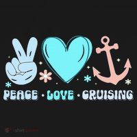 Peace Love Cruising Ocean Vacation Cruise Ship Family T-Shirt thumb 7
