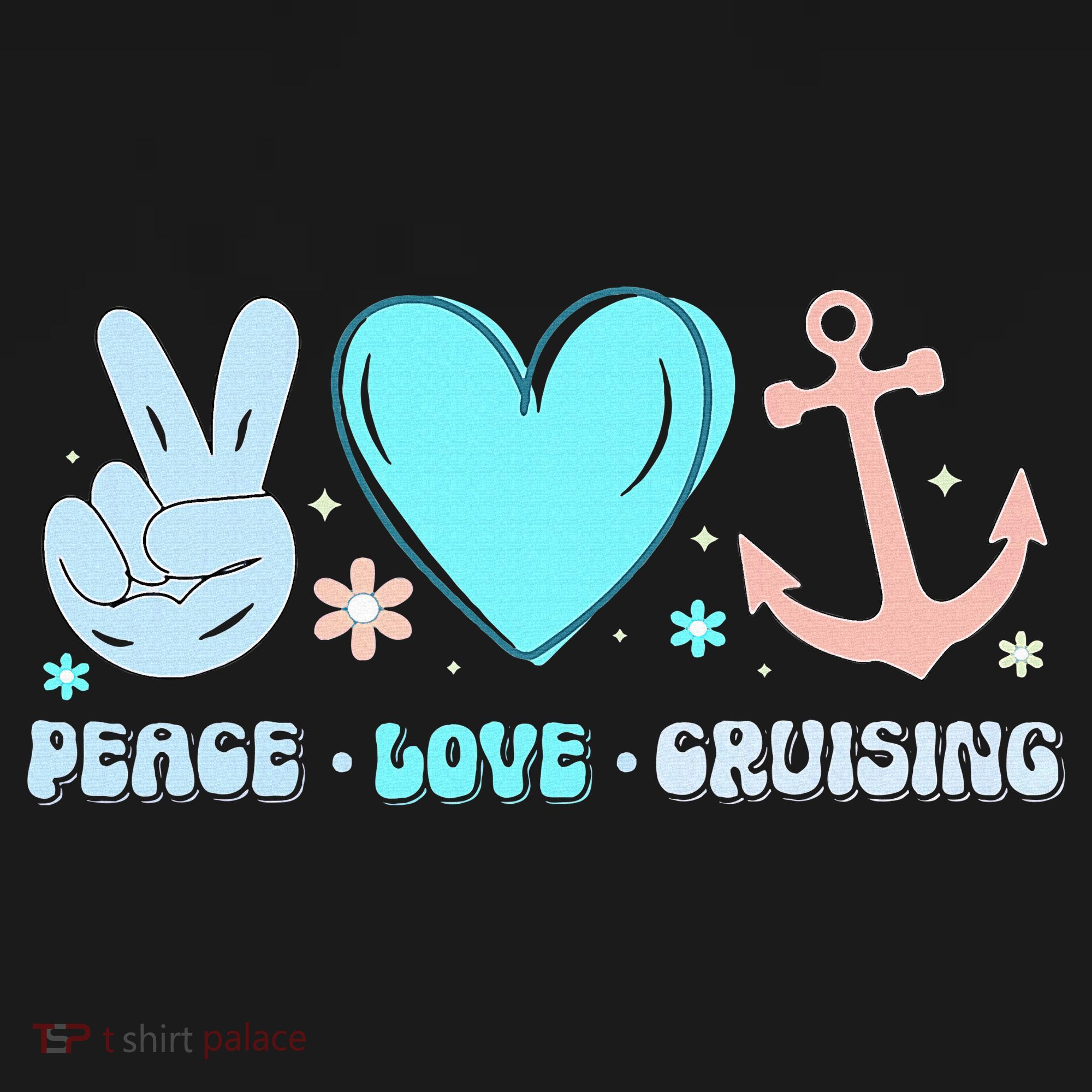 Peace Love Cruising Ocean Vacation Cruise Ship Family T-Shirt
