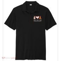 Peace Love Cure Multiple Sclerosis Awareness Gift Sport-Tek Posi-UV Pro Polo thumb 0