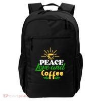 Peace Love & Coffee Motif Backpack thumb 0