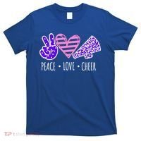 Peace Love Cheer Cheerleader Teen Girls Funny Cheerleading Gift T-Shirt thumb 0