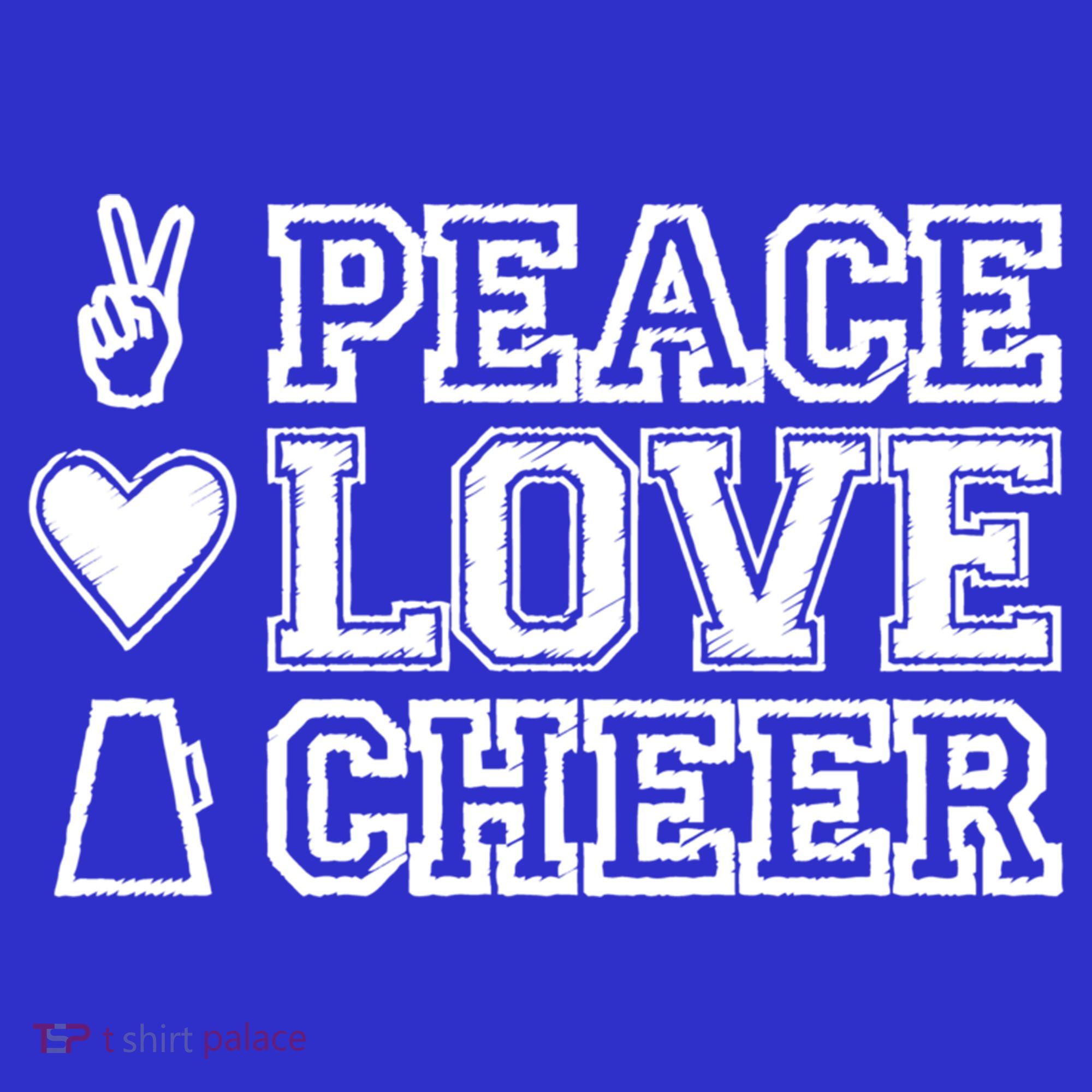 Peace Love Cheer Cheerleader Teen Girls Funny Cheerleading Cute Gift Women's Tank Top