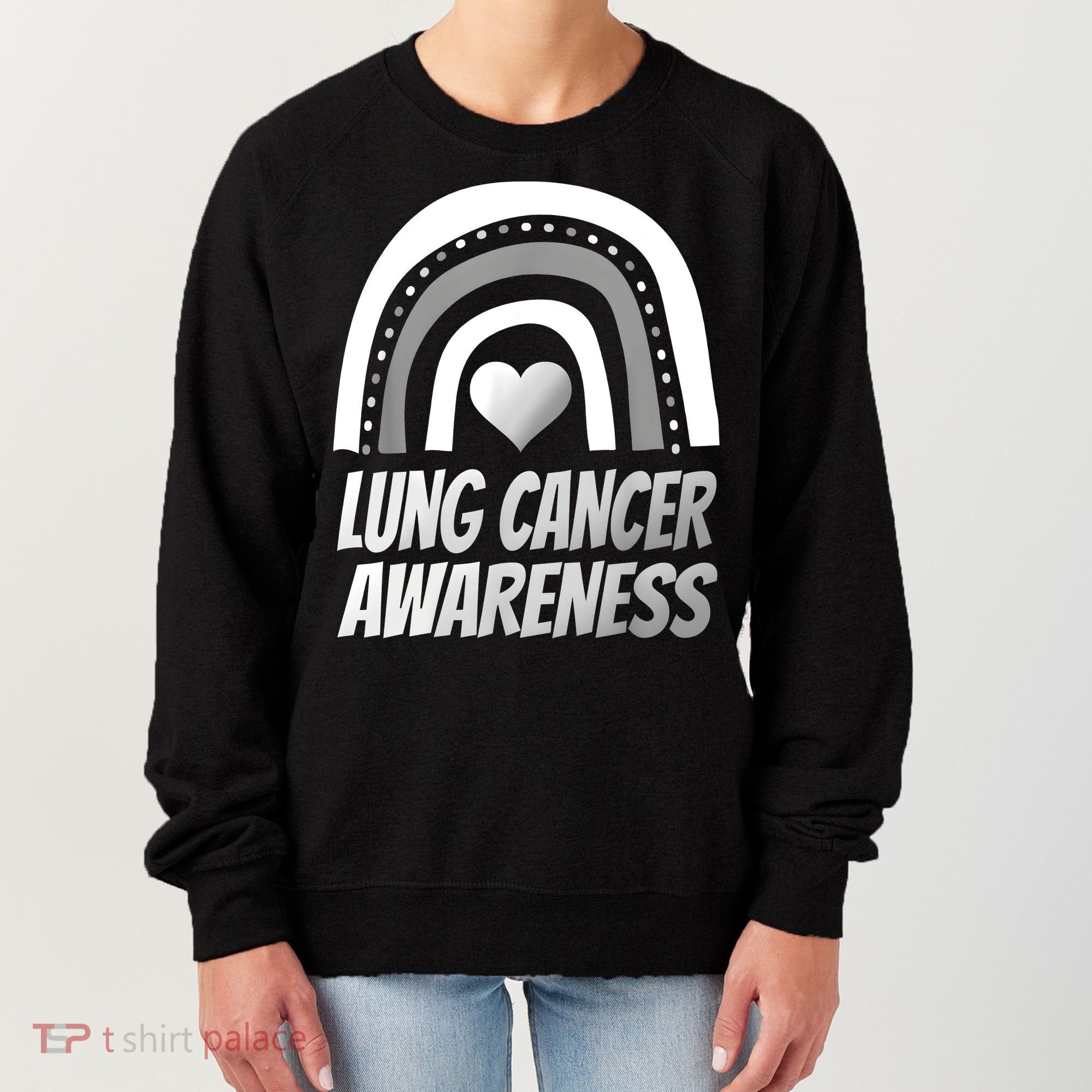 Proud Lung Cancer Rainbow Warrior Survivor Women's Sweatshirt