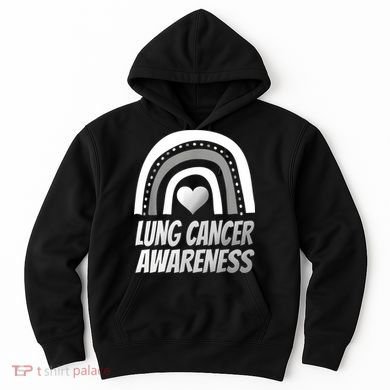 Proud Lung Cancer Rainbow Warrior Survivor Hoodie