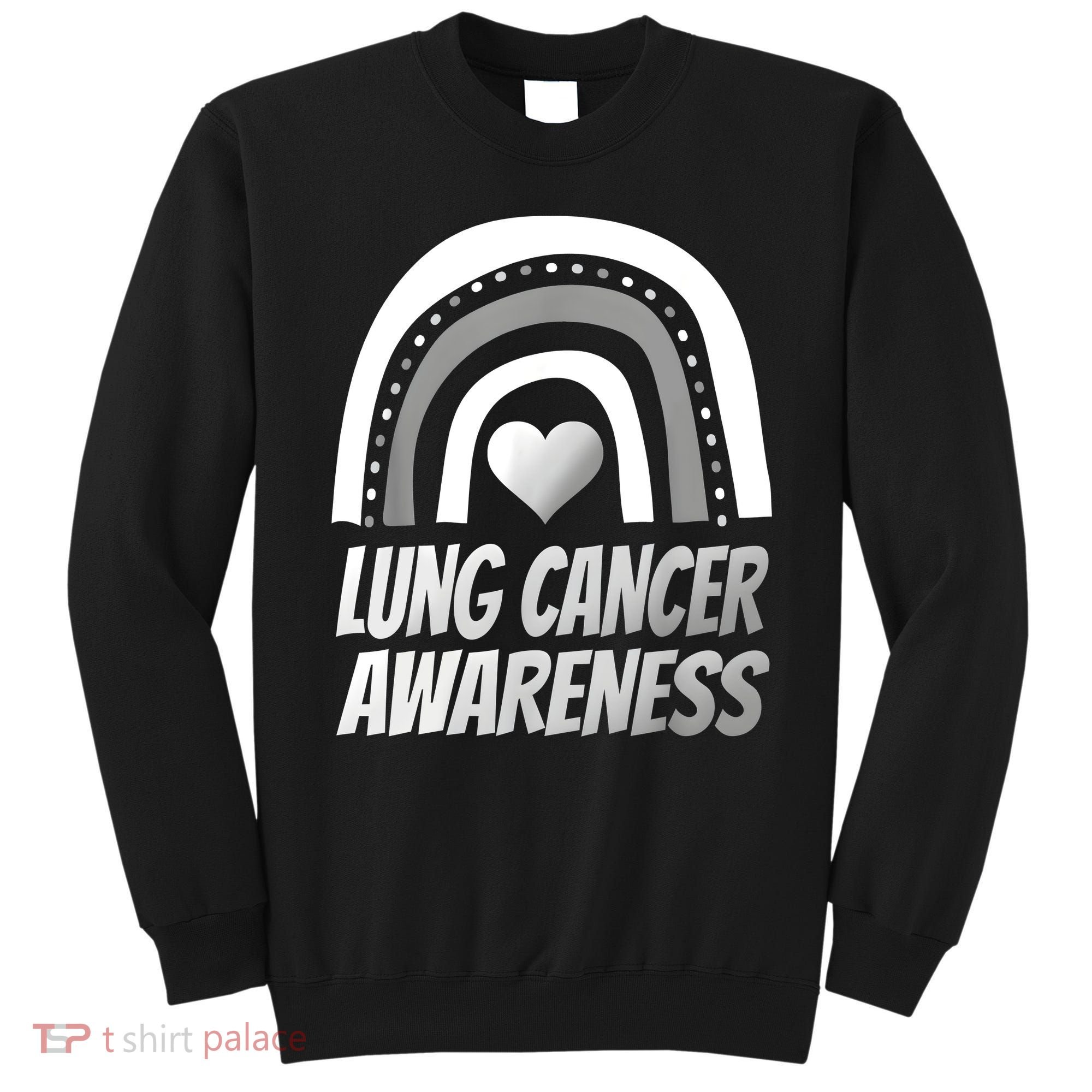 Proud Lung Cancer Rainbow Warrior Survivor Sweatshirt