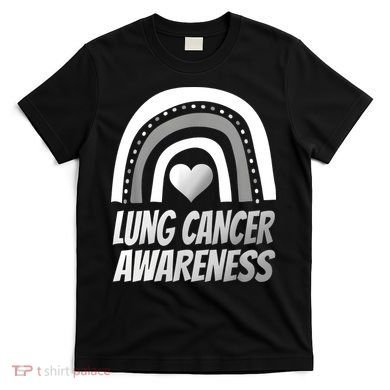Proud Lung Cancer Rainbow Warrior Survivor T-Shirt