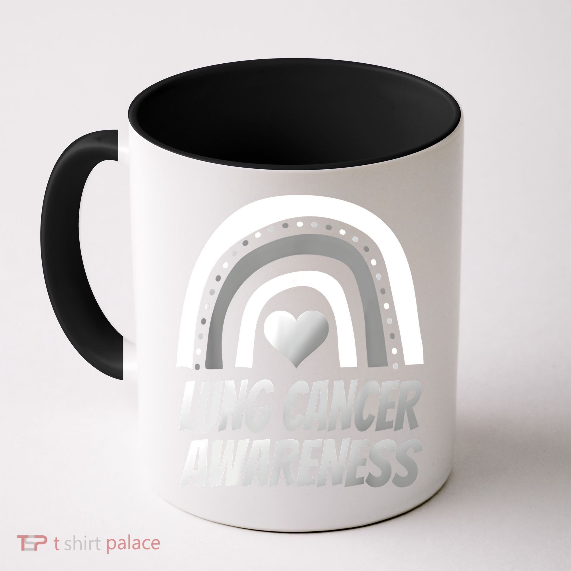 Proud Lung Cancer Rainbow Warrior Survivor Coffee Mug