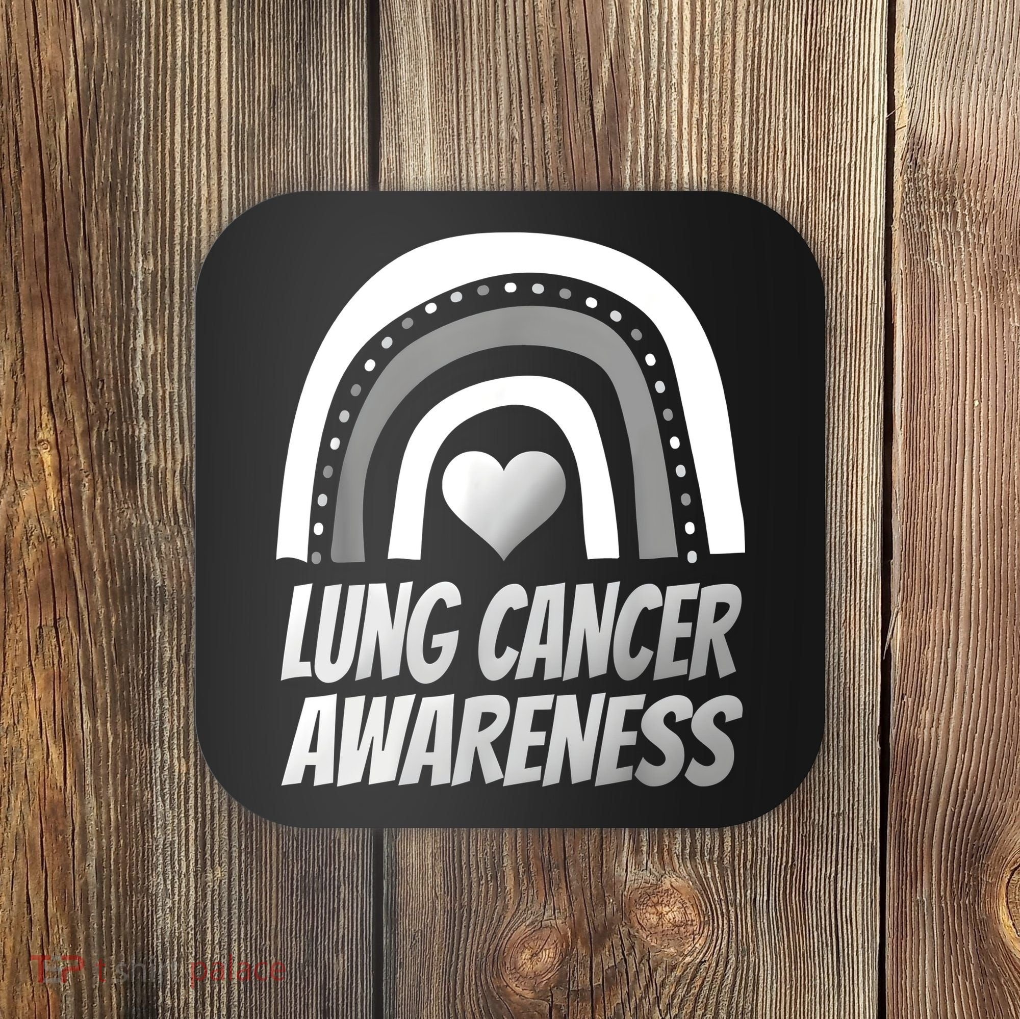 Proud Lung Cancer Rainbow Warrior Survivor Coaster