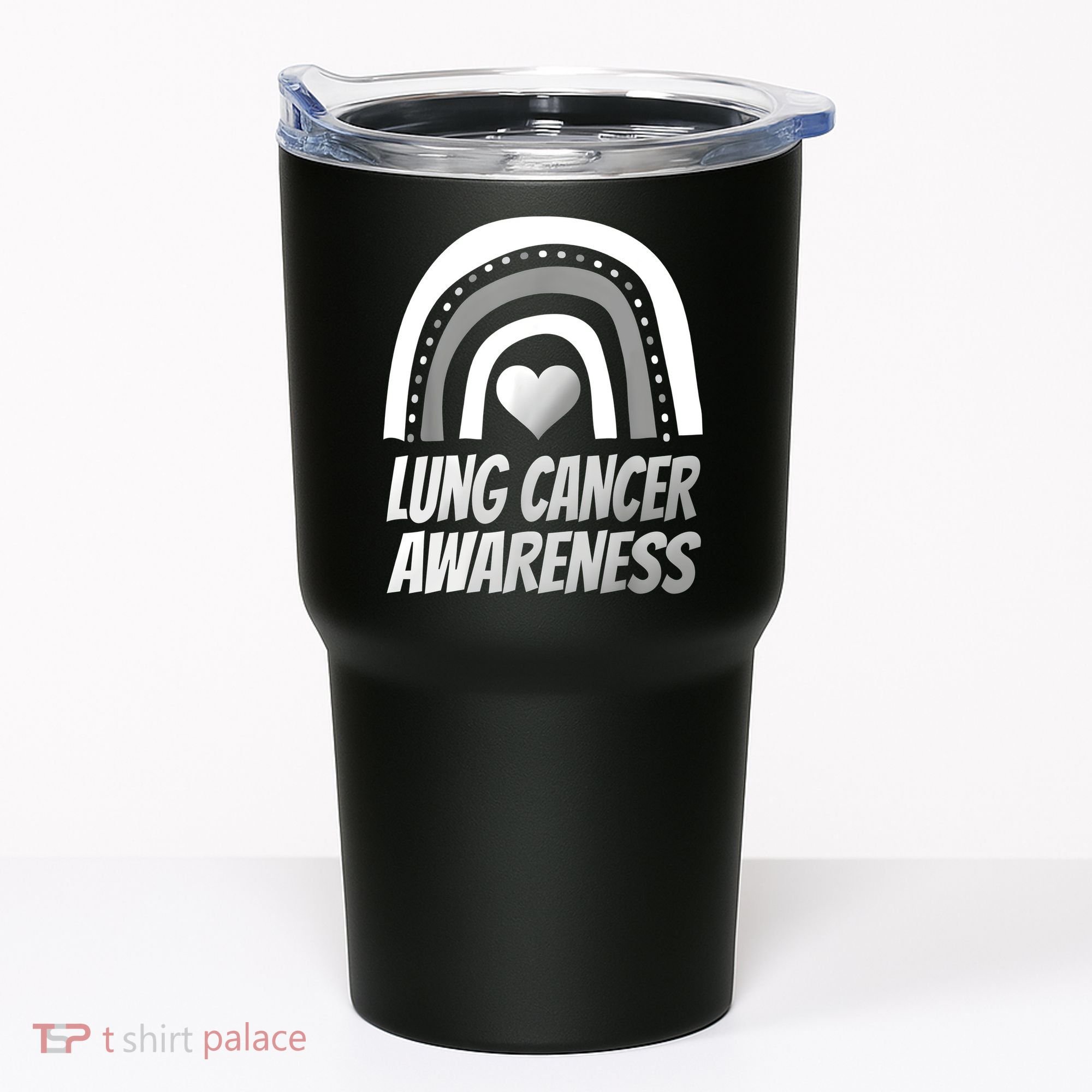 Proud Lung Cancer Rainbow Warrior Survivor Tumbler