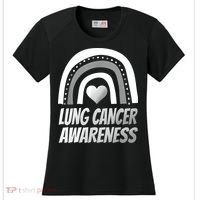 Proud Lung Cancer Rainbow Warrior Survivor Women's Cooling Performance Crew T-Shirt thumb 0