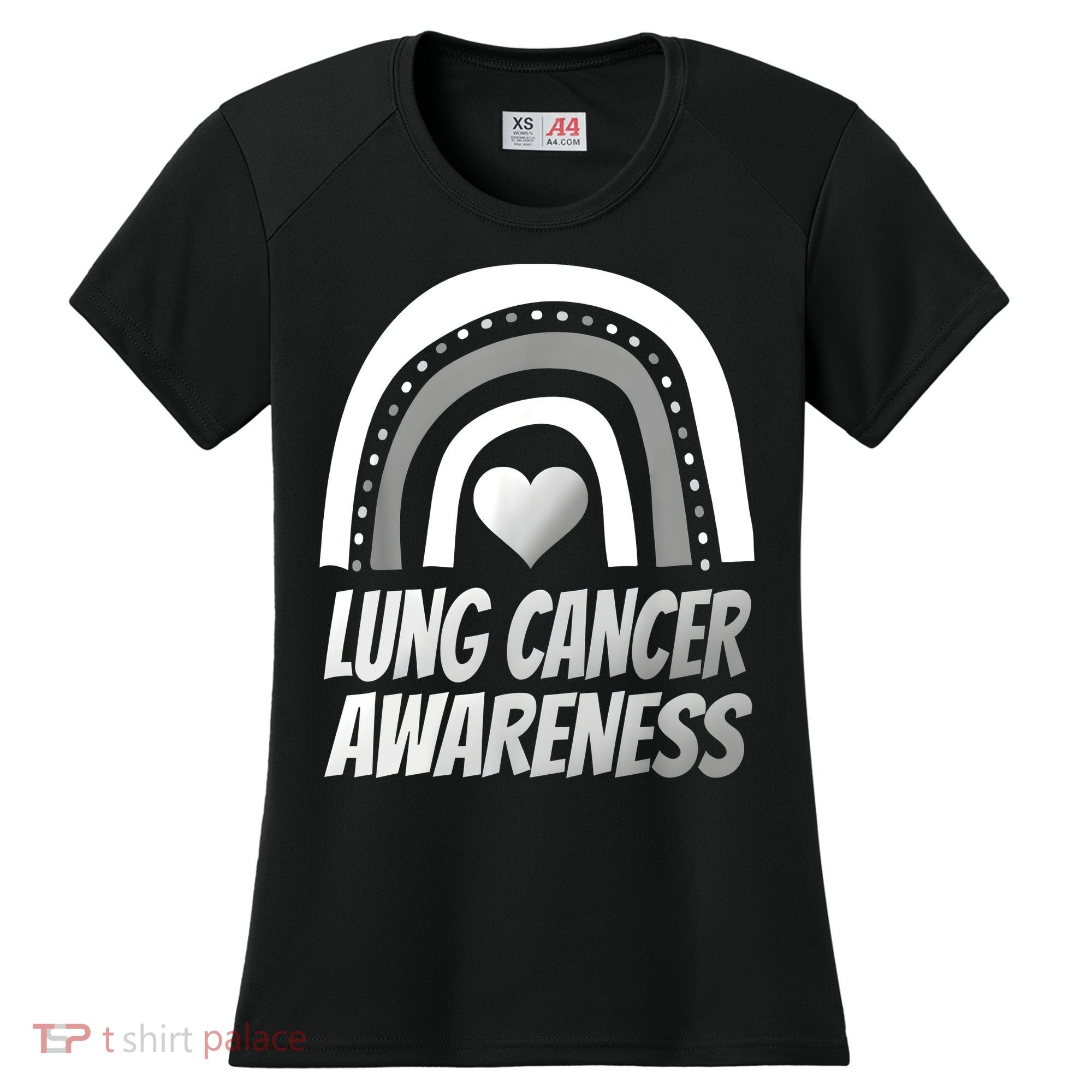Proud Lung Cancer Rainbow Warrior Survivor Women's Cooling Performance Crew T-Shirt