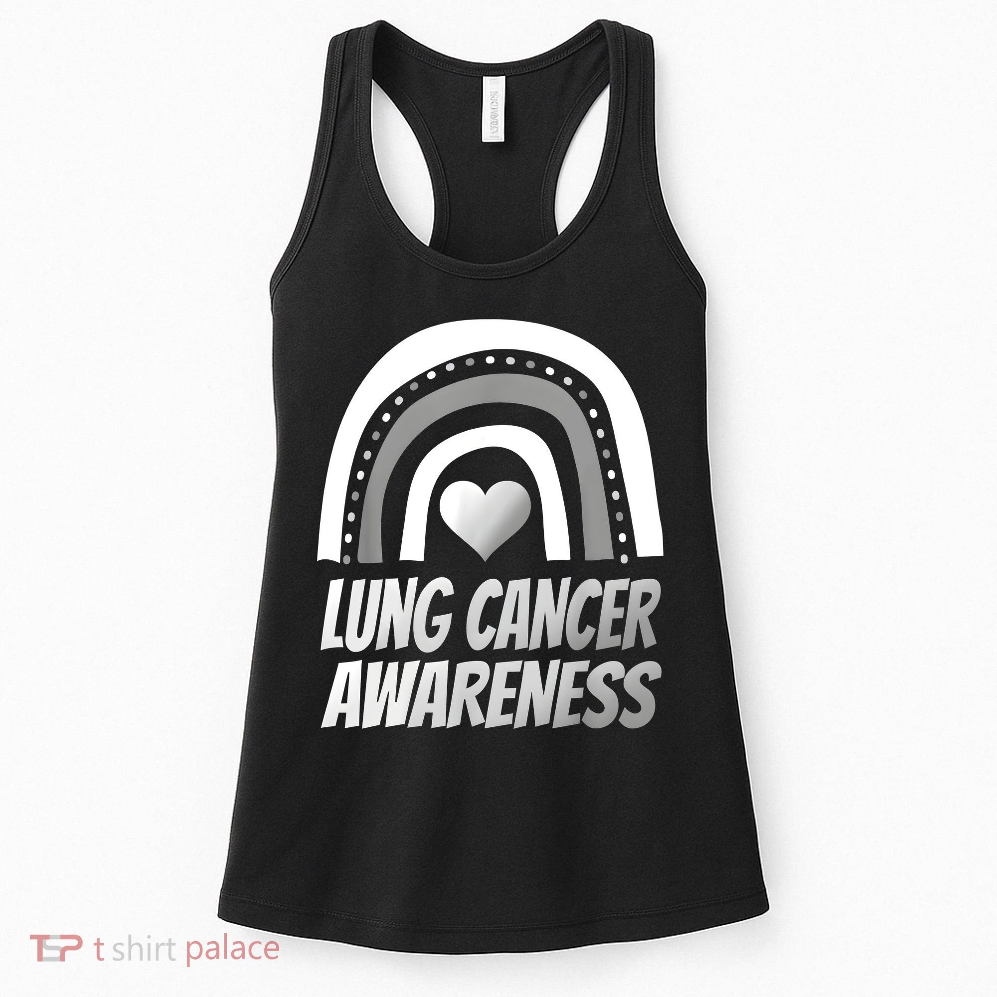 Proud Lung Cancer Rainbow Warrior Survivor Women's Tank Top