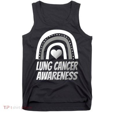 Proud Lung Cancer Rainbow Warrior Survivor Tank Top