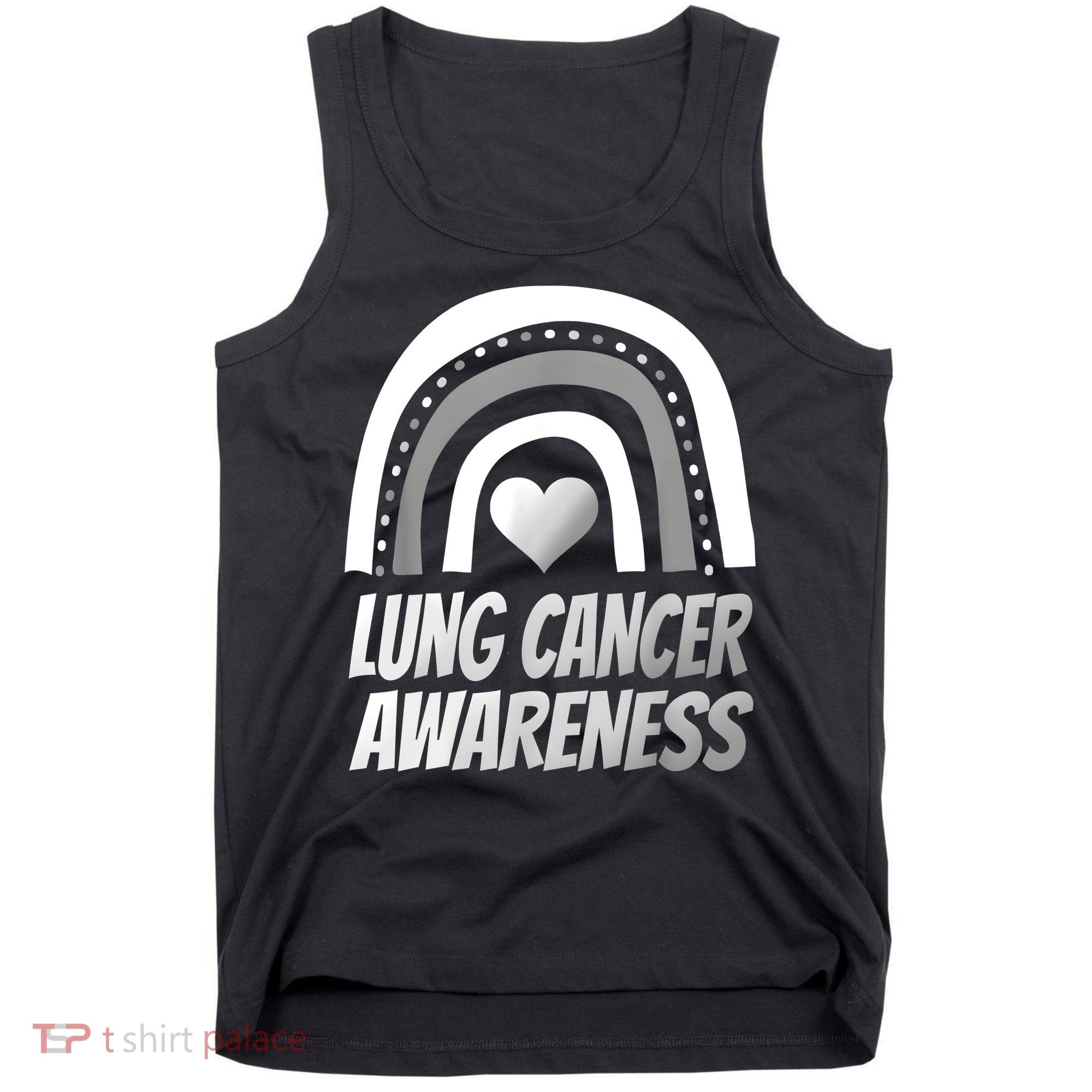 Proud Lung Cancer Rainbow Warrior Survivor Tank Top