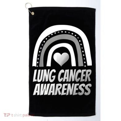 Proud Lung Cancer Rainbow Warrior Survivor Golf Towel